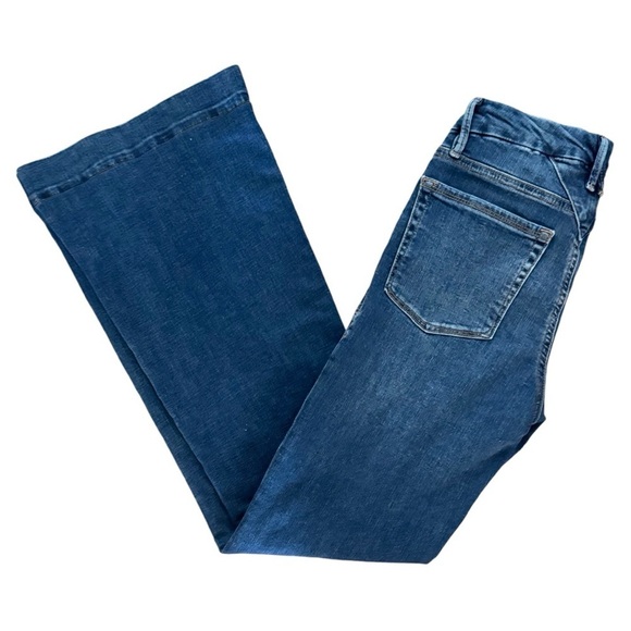 Good American Women's Good Flare with Deco Back Yoke A Blue Denim Jeans Size 26 - Picture 7 of 12